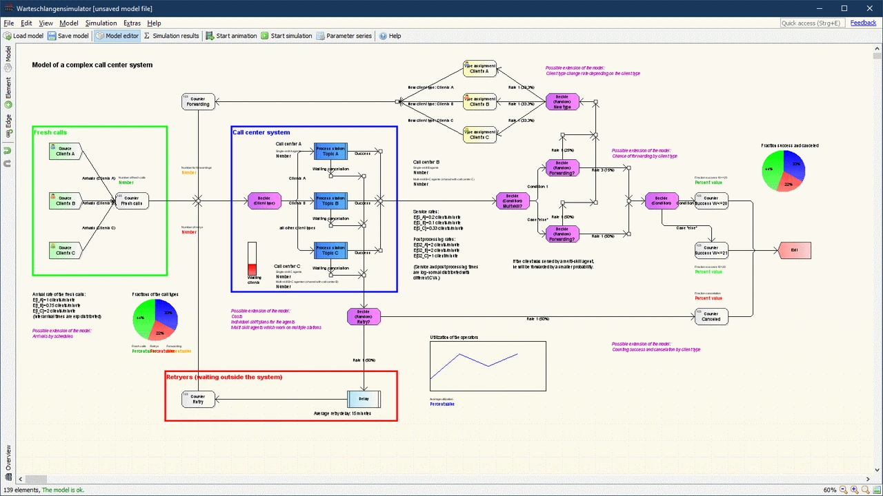 Animation of a larger model